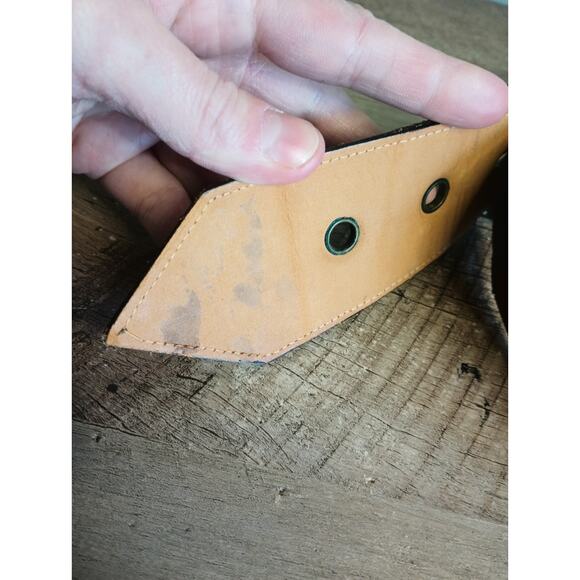 Vtg Yves Saint Laurent Patchwork Suede Split Cowhide Chunky Statement Belt Boho main image 14